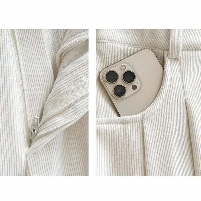 2025 新しい女性の簡潔なファッションストレートレッグパンツ女性シックな Rtero デザイナーハイウエストズボン女性韓国デイリースーツスラックス