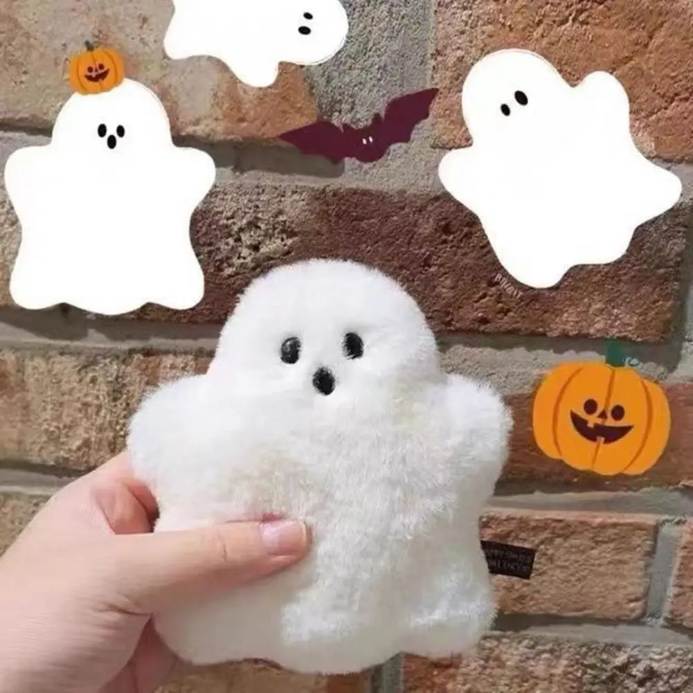 Soft Ghost Plush Toy Ghost Plush Doll Keychain Stuffed Cartoon Bag Pendant Kawaii Ornament Fun Decoration for Girls for Friends