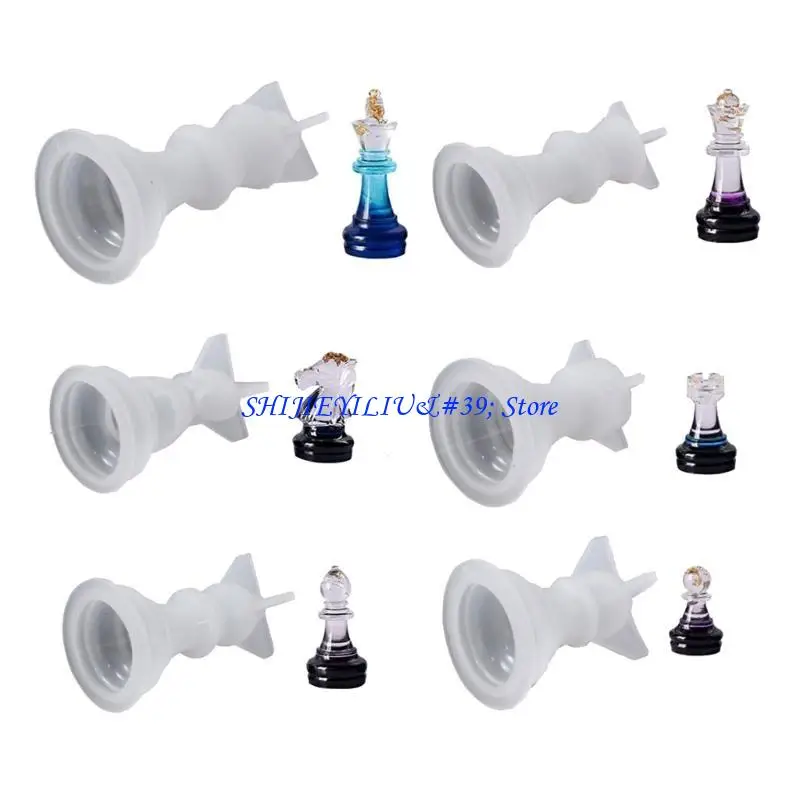 E21F International Chess Mold Epoxy Resin Mold Handmade Artcraft Mold Nonstick