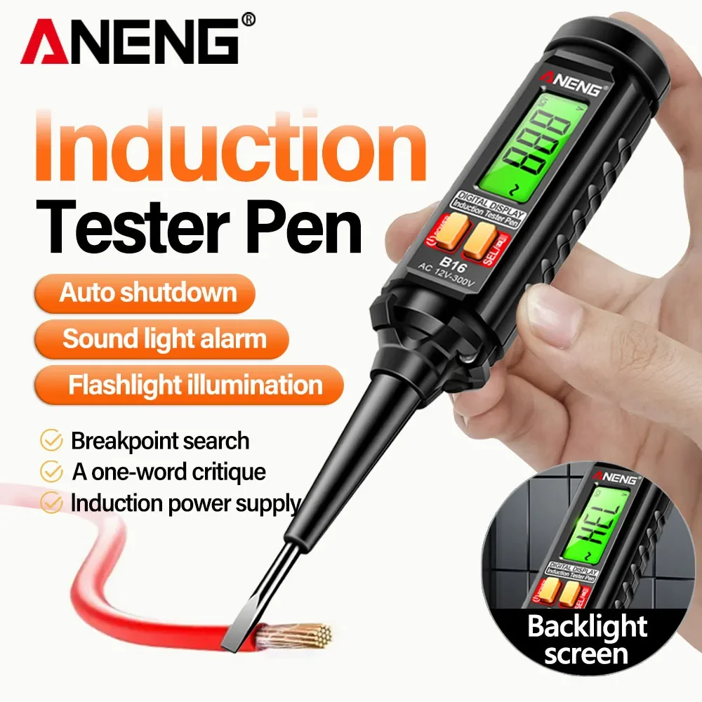 

aneng Induction Digital Measuring Pen Professional Contactless NCV Voltage Meter Identification tester electricista Test Tools