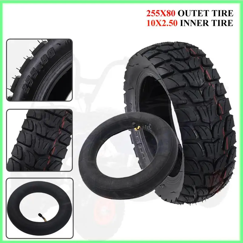 

255x80 Tyre & 10x2.50 Inner Tube Designed For Kugoo M4 Pro, Speedway Zero 10X Scooter Wheel Off Road Tires