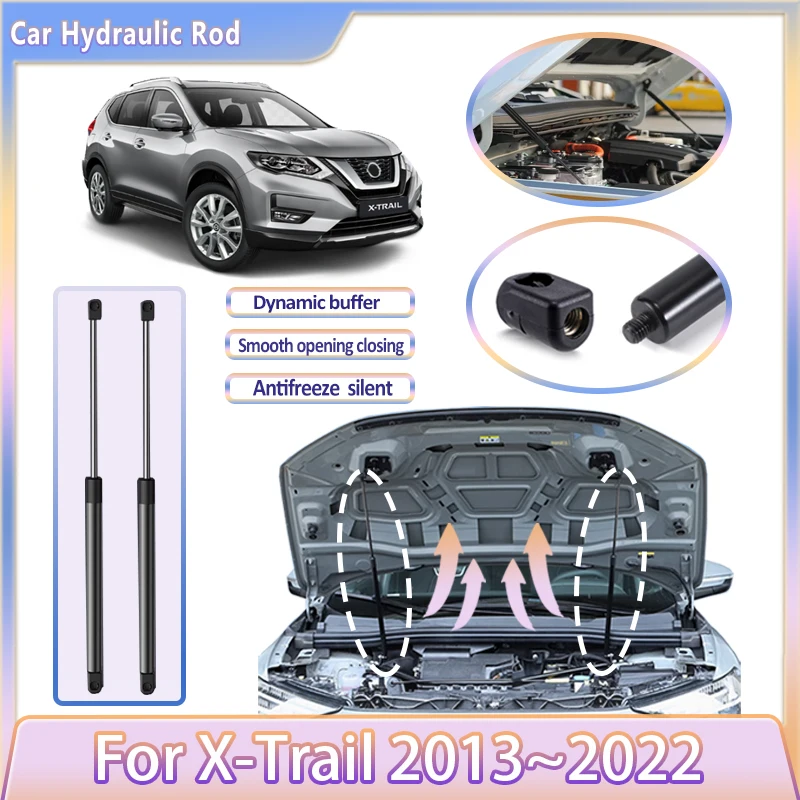 

Car Front Hood Hydraulic Rod For Nissan X-Trail 2013~2022 XTrail Rogue T32 Durable Engine Supporting Strut Shock Bar Accessories