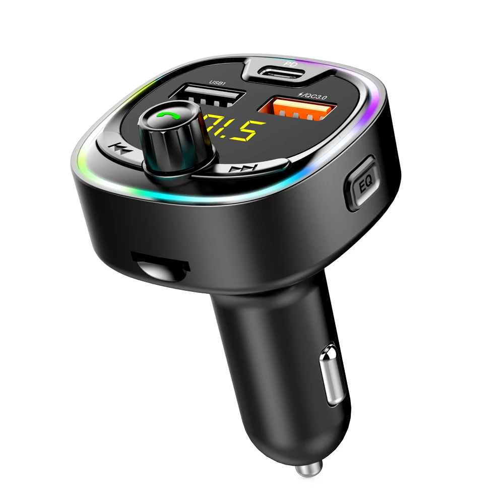 KORSEED Car Bluetooth MP3 Player Frequency Modulator Vehicle Audio Transmitter Wireless Music Streaming for Cars