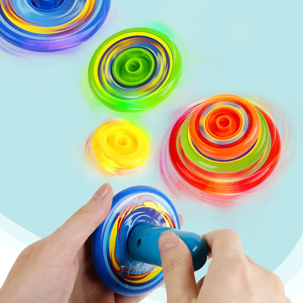 

Hot Stacked Spinning Top Launcher Gyroscope Set New Toys For Kids Flying Stacking Gyroscopes Children Party Favor Boys Gift NEW