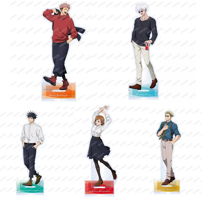 

Game Fushiguro Megumi Gojo Satoru Geto Suguru Yuji Itadori Acrylic Stand Doll Anime Figure Model Plate Cosplay Toy For Gift
