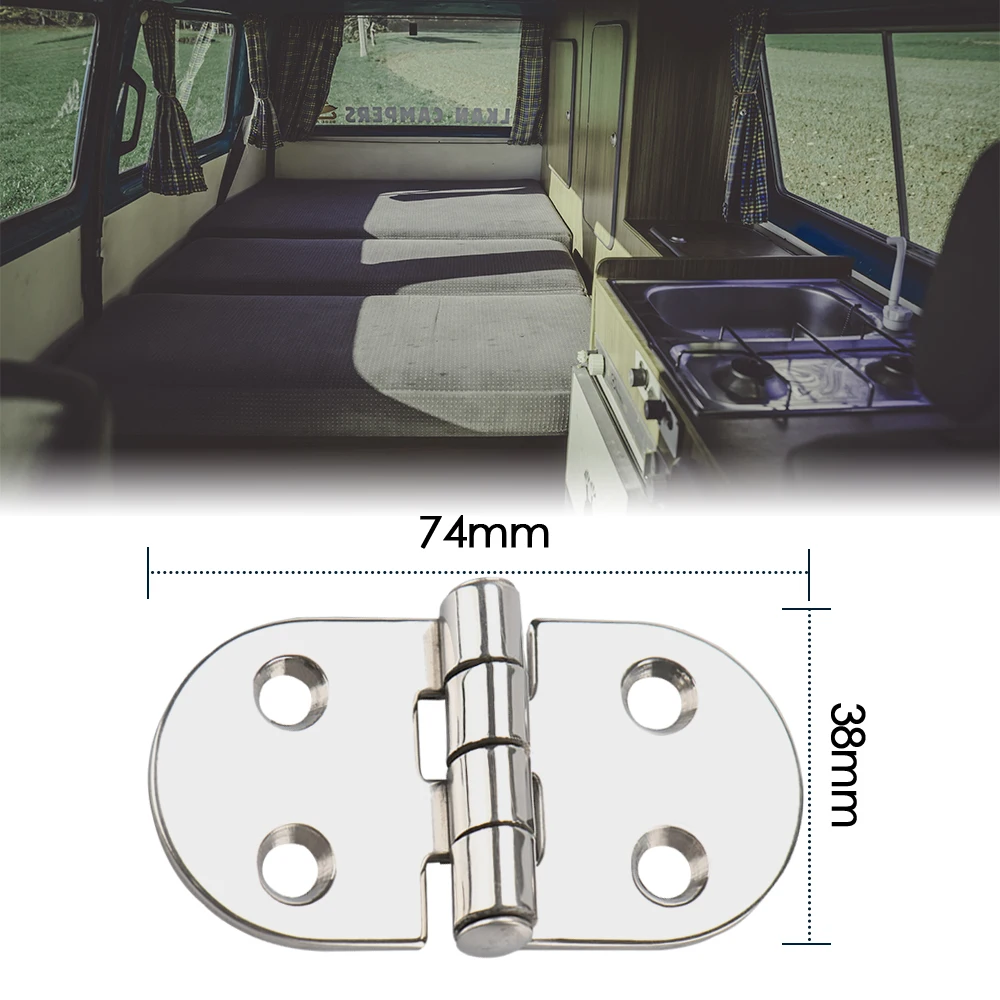 Boat Accessories 4pcs Marine Grade Stainless Steel Mirror Polished Cast Door Hinge for Door Table Wooden Box