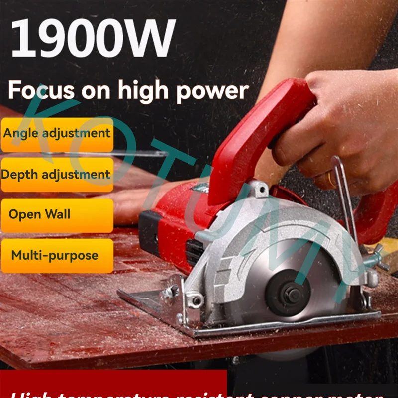 Circular Saw 130000 RPM Cutting Angle Adjustable with Blade Woodworking Portable Electric Saws ﻿