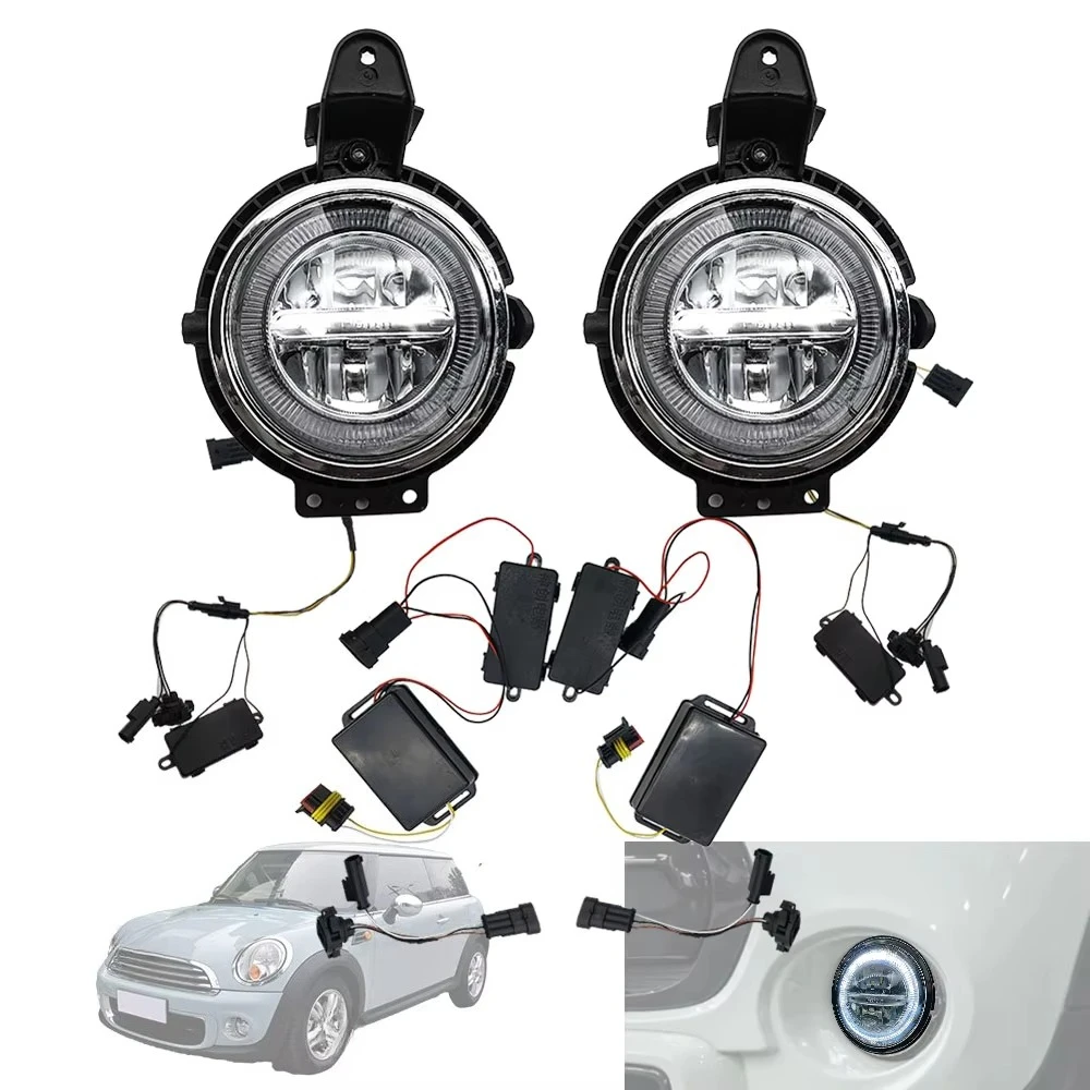 Car Front Bumper Fog Lamp DRL For BMW MINI Cooper R56 Daytime Running Light