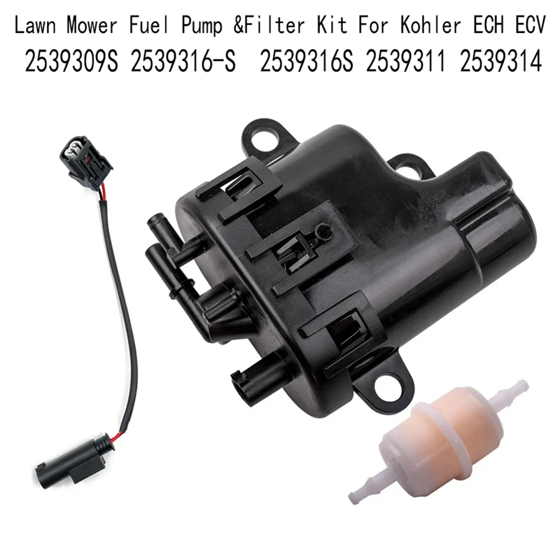 

2539309S Lawn Mower Fuel Pump & Filter Kit For Kohler ECH ECV 2539316-S 2539316S 2539311 2539314