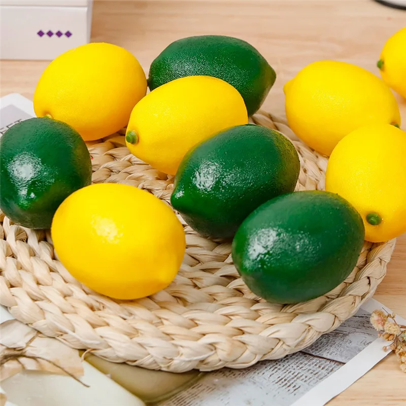 AA80-20 قطعة رغوة الليمون الاصطناعي للمنزل المطبخ مهرجان ديكور حفلات الزفاف ديكور محور