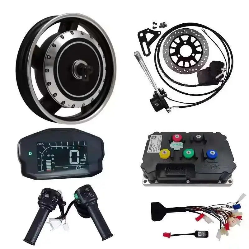 

QS273 16inch 5000W Electric Motorcycle Motor Conversion Kits with Fardriver Controller ND72530