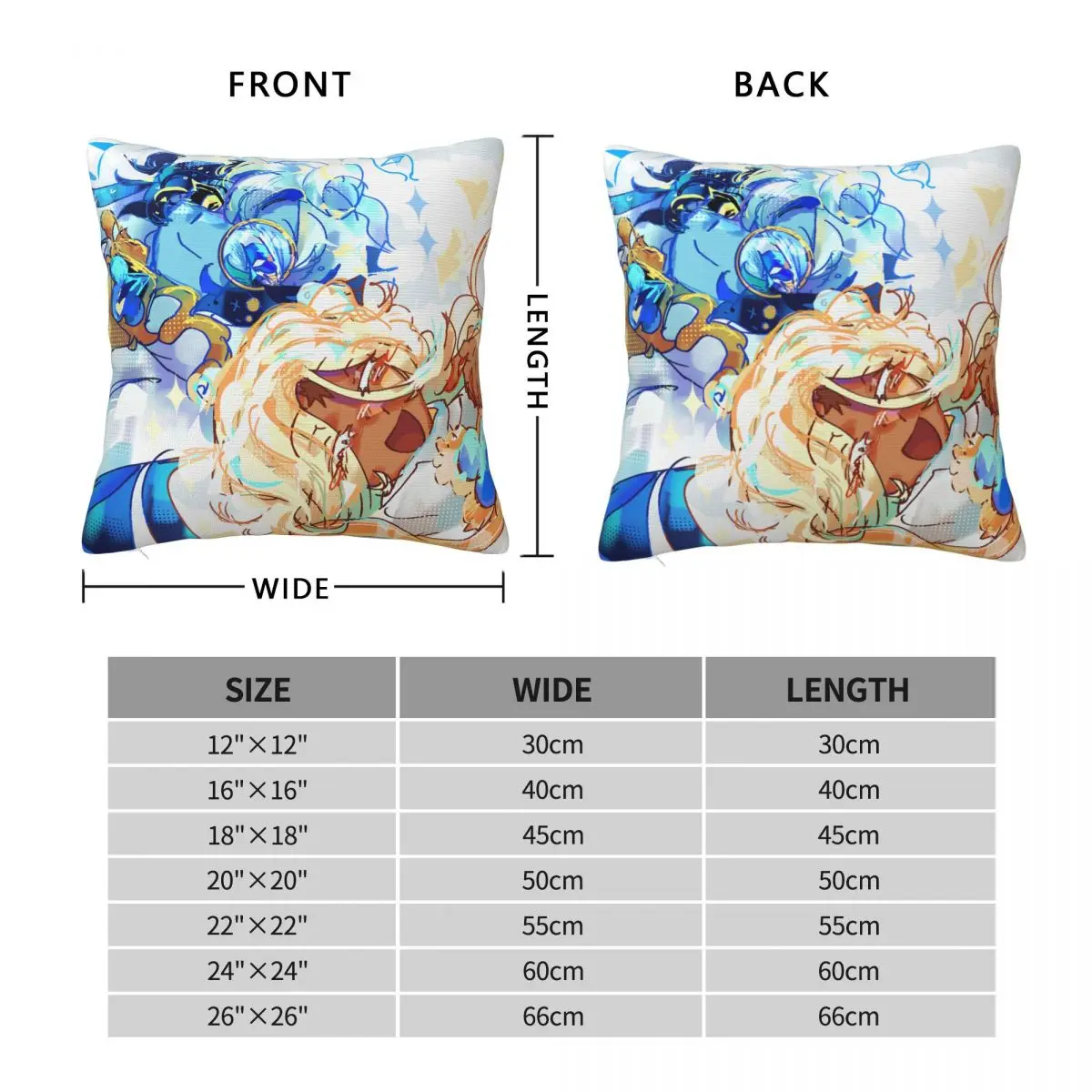 Game Cookie Run Kingdom Cartoon Square Pillowcase Cushion Cover Pillow Case Throw Pillow Cover for Home Bedroom Car