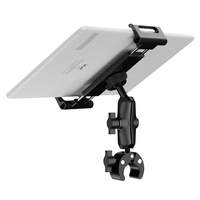 Universal 2 in 1 Motorcycle Bike Adjustable Angles Bracket Tablet Holder 4.5-13.5\