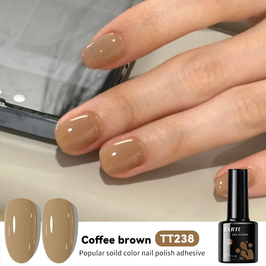 

TARTU 8ml brown gel nail polish, semi-permanent, suitable for home manicure DIY gifts for girls
