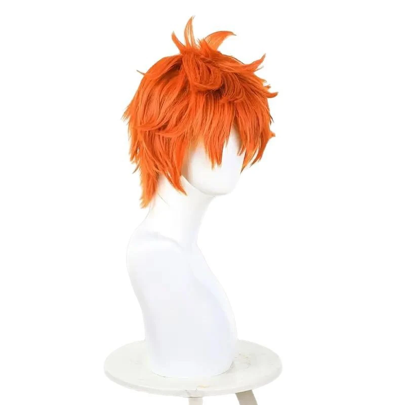 Anime haikyuu protagonista modelagem peruca hinata shoyo papel cos peruca capa exposição em quadrinhos cosplay headwear virado para cima cabelo curto