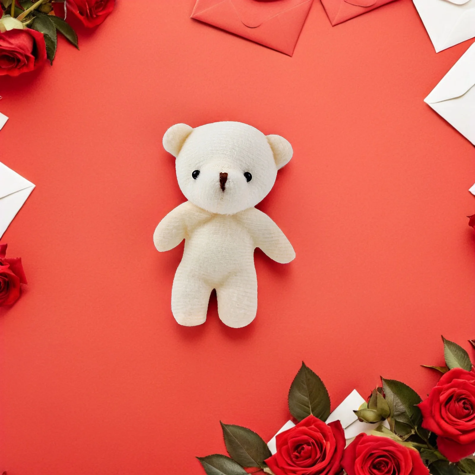Mini oso multifunción de decoración para niños, figuritas artesanales adorables, oso pequeño, COLLAR COLGANTE, juguetes hechos a mano, 20 piezas