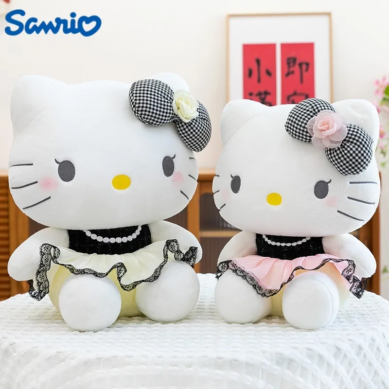 

40/50/60CM Big Size Hello Kitty Sanrio Anime Plush Stuffed Doll Kawaii Room Decoration Plushies Children's Pillow Holiday Gift