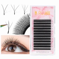 Extensión de pestañas de visón sintético estilo Y W, pestañas naturales suaves 2D 3D 4D 5D, trébol prefabricadas, ventiladores, floración automática, pestañas con punta de hada