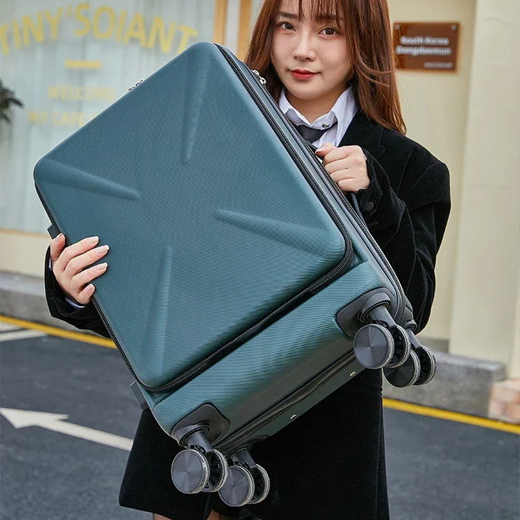 2024 New Upgrade Creative Rolling Luggage Spinner Wheels Travel Trolley Suitcase 20 Inch Cabin Luggage with Laptop Bag Luggage