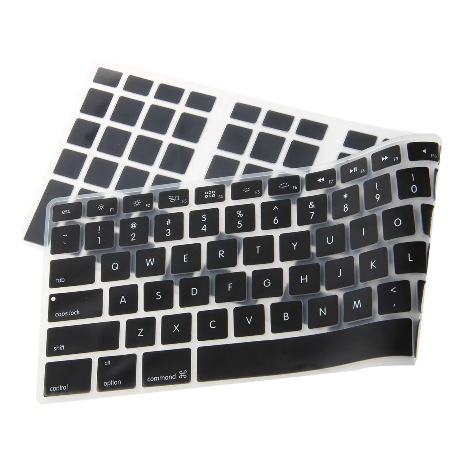Silicone Thin Keyboard Skin Cover Protector With Numeric Keypad For Apple iMac Black