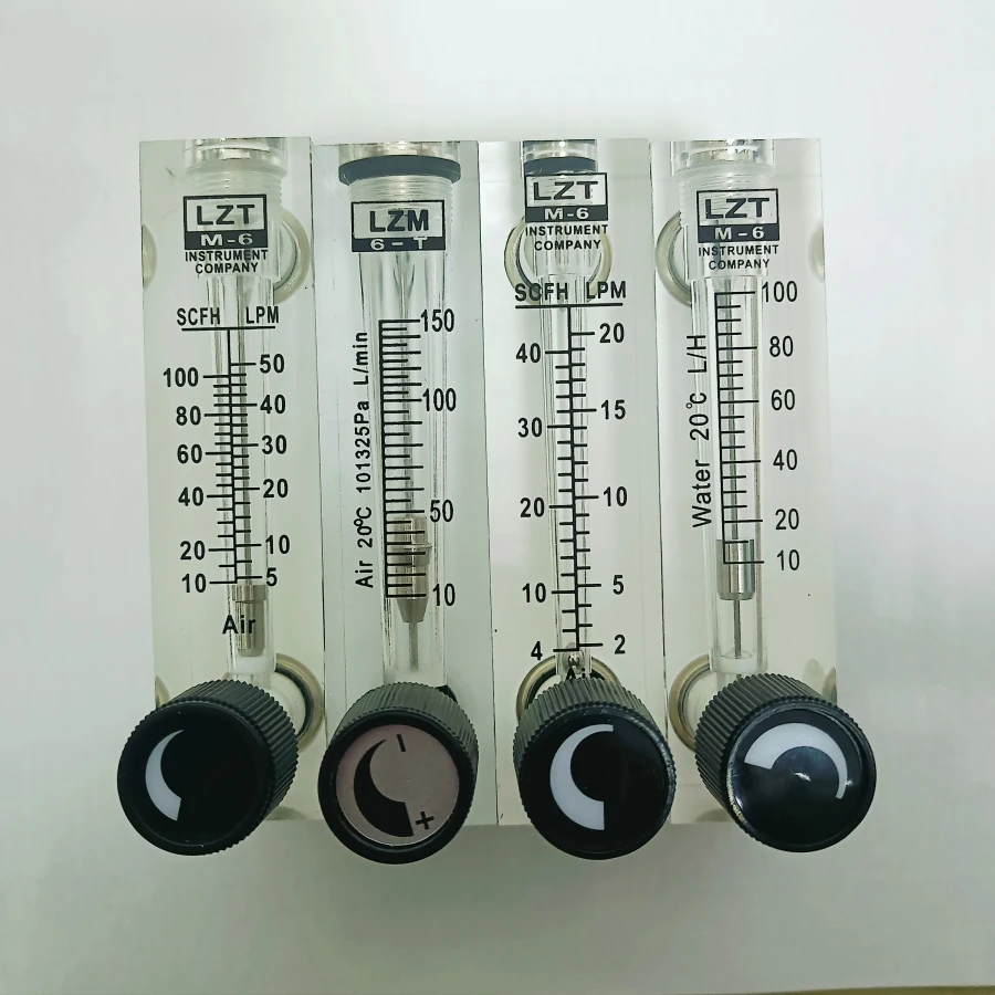 Pmma Medidor de Fluxo de Gás Medidor de Fluxo de ar Bsp Feminino tipo de Painel Quadrado Rotâmetro Lzt6t 550 6-60 10100 3-15 330 a 25 10 8lpm