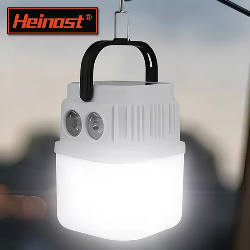 مصباح تخييم ليد محمول قابل لإعادة الشحن عبر يو اس بي إضاءة طوارئ خارجية مصباح شمسي معلق للخيام إضاءة ليلية للمشي والتنزه