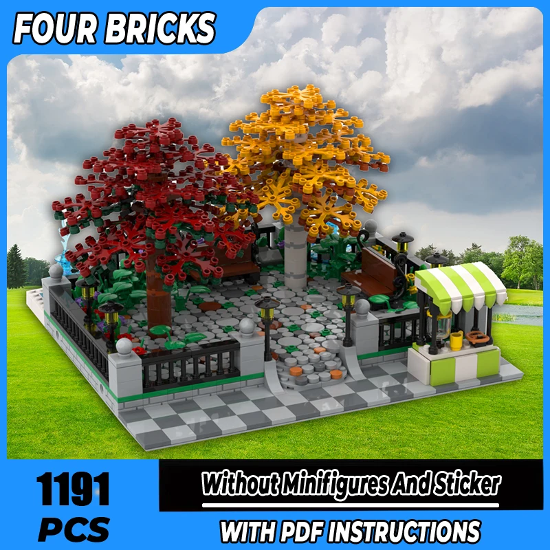 

Moc Building Blocks Modular Park Technology Modular Bricks Model Gifts Christmas Toys DIY Sets Assembly