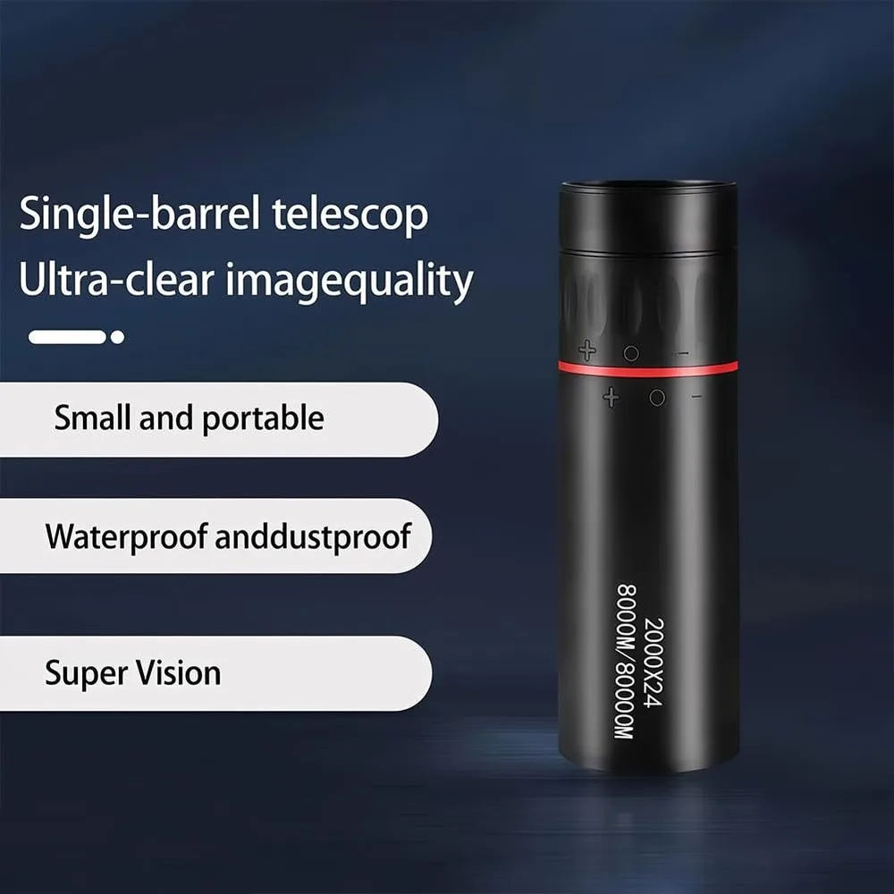 Compact Monocular Telescope, High Power HD, Portable for Kids & Adults, Low Light Night Vision, Outdoor Concert Bird Watching