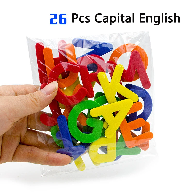 Magnetic English Letter Magnetic Stickers Number Refrigerator Stickers Educational Children\'s Toys Christmas Gift