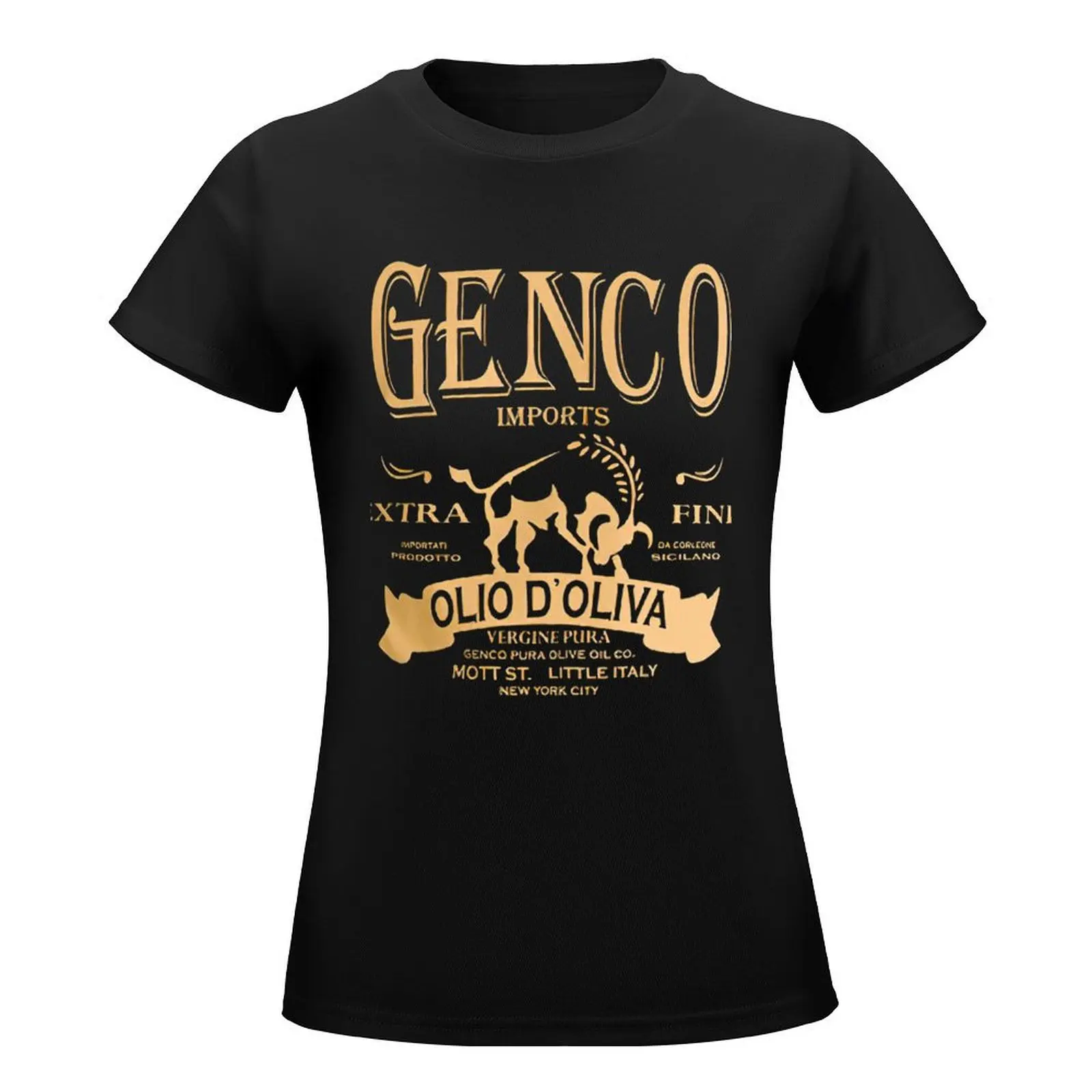 The Godfather Movie Genco Olive Oil T-Shirt oversized lady clothes tees Female clothing Women t-shirts