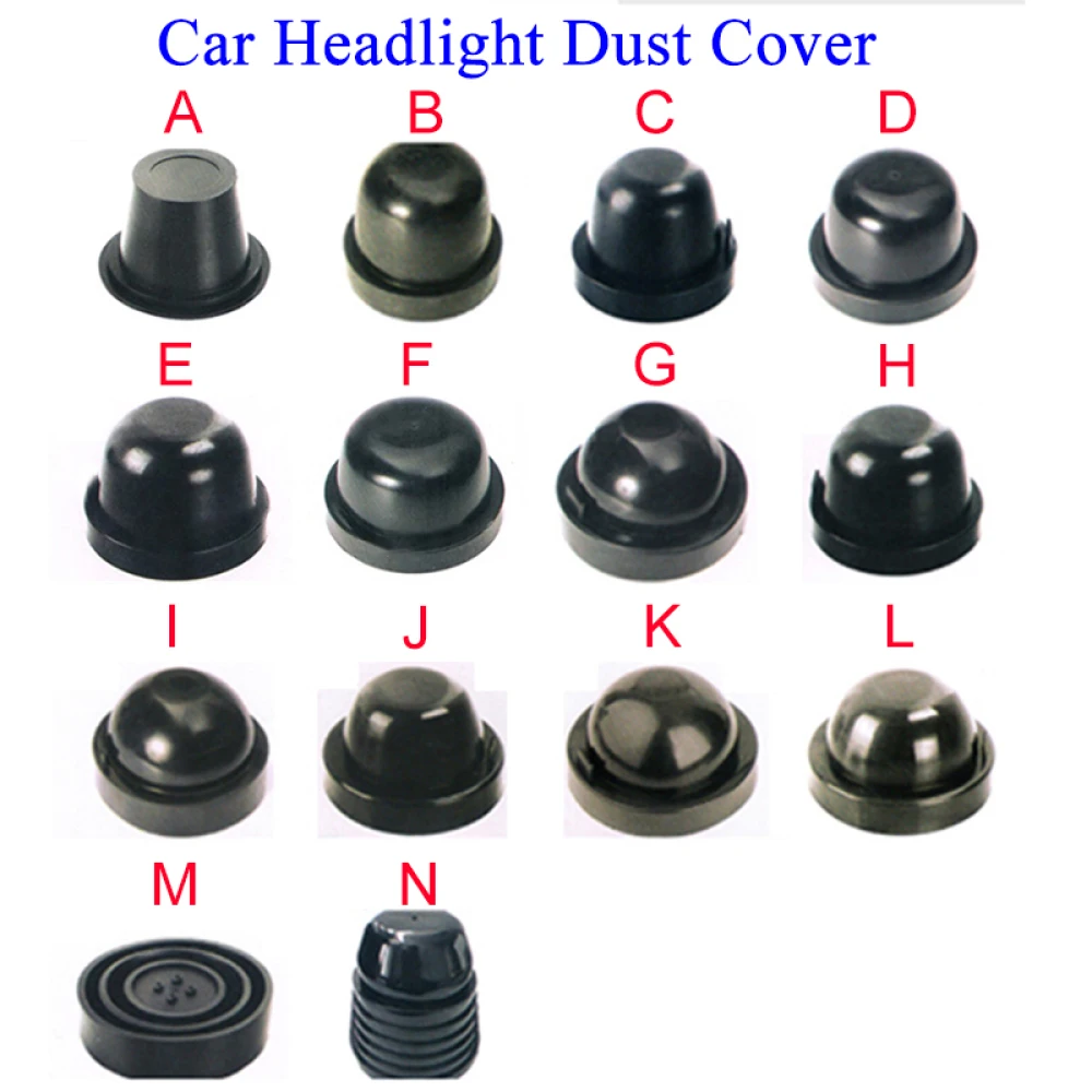 Car LED HID Headlight Seal Dust Cover 48/50/55/58/65/66/70/71/75/ 80/83/85/90/95/100MM Waterproof Universal Car Cap Dust Cover