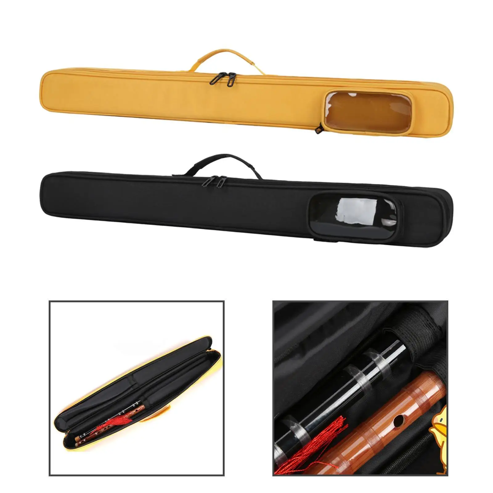 

Portable Flute Bag Bamboo Flute Bag Carrying Pouch Compact Dustproof Organizer Carrying Case Flute Carrying Bag ,