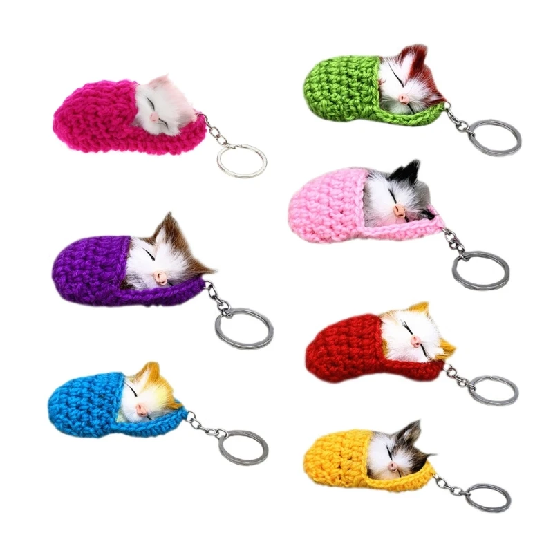 Sleeping Keychain Plush Keychains Keyring Bag Keychain Plush Keyring