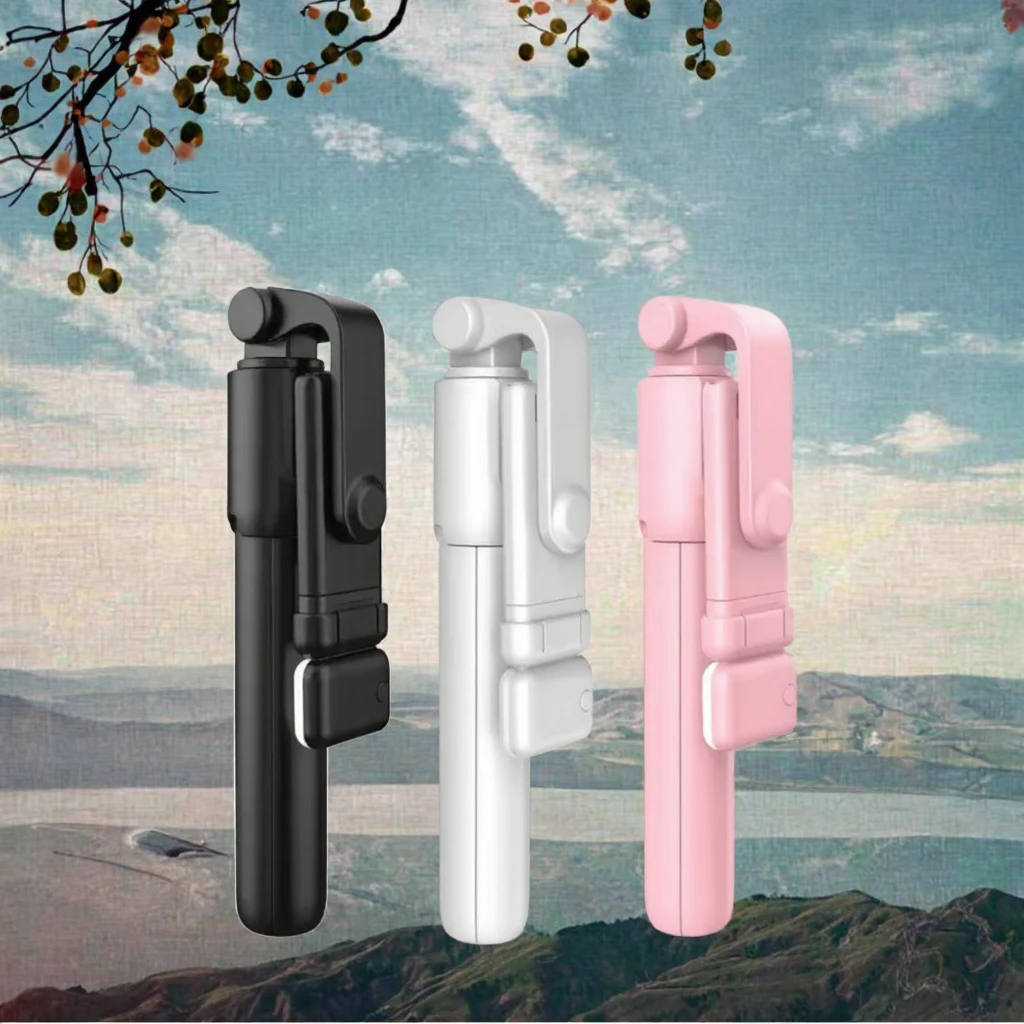 Top Selling Quality R1/R1S Selfie Stick Carbon Fiber Extendable Tripod Stand with LED Fill Light Remote Control Live Stream
