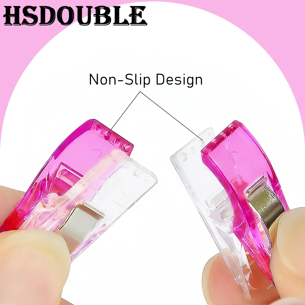 20/50/100Pcs Multipurpose Colorful Transparent Plastic Small Clips for Crocheting Knitting Safety Clothing Clips Sewing Supplies