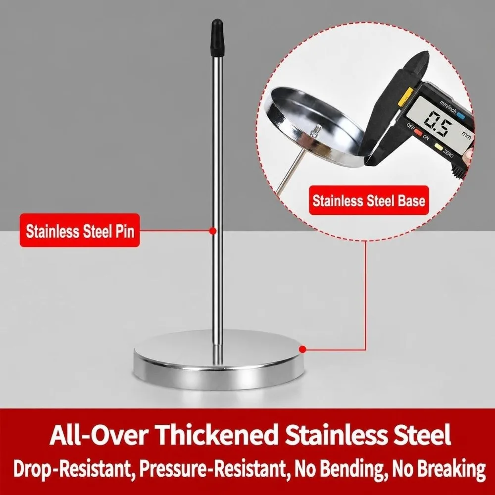1/2Pcs Metal Receipt Ticket Spike Holder Non-slip Multifunctional Paper Bill Fork Receipt Ticket Spike Stand Kitchen Counter