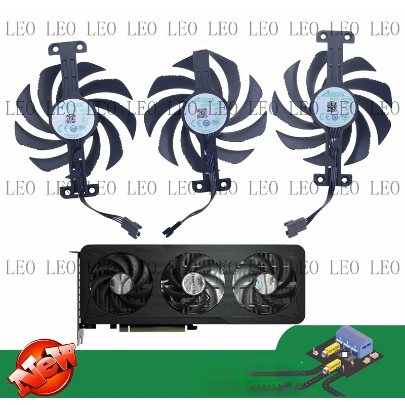 SS GA81S2U graphics card fan for Gigabyte GeForce RTX 5060 Ti 5060 EAGLE MAX