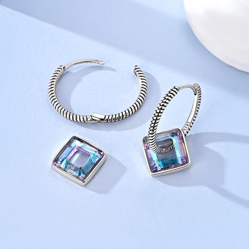 Earring for Women 925 Sterling Silver Hoop Earring Jewelry Fashion Graduation Birthday Gifts for Girls Teen