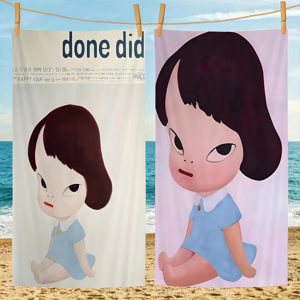 

Yoshitomo Nara Dream Doll Cartoon Classic Anime Anime Beach Swimming Towel Soft Absorbent Washcloth Children's Gifts