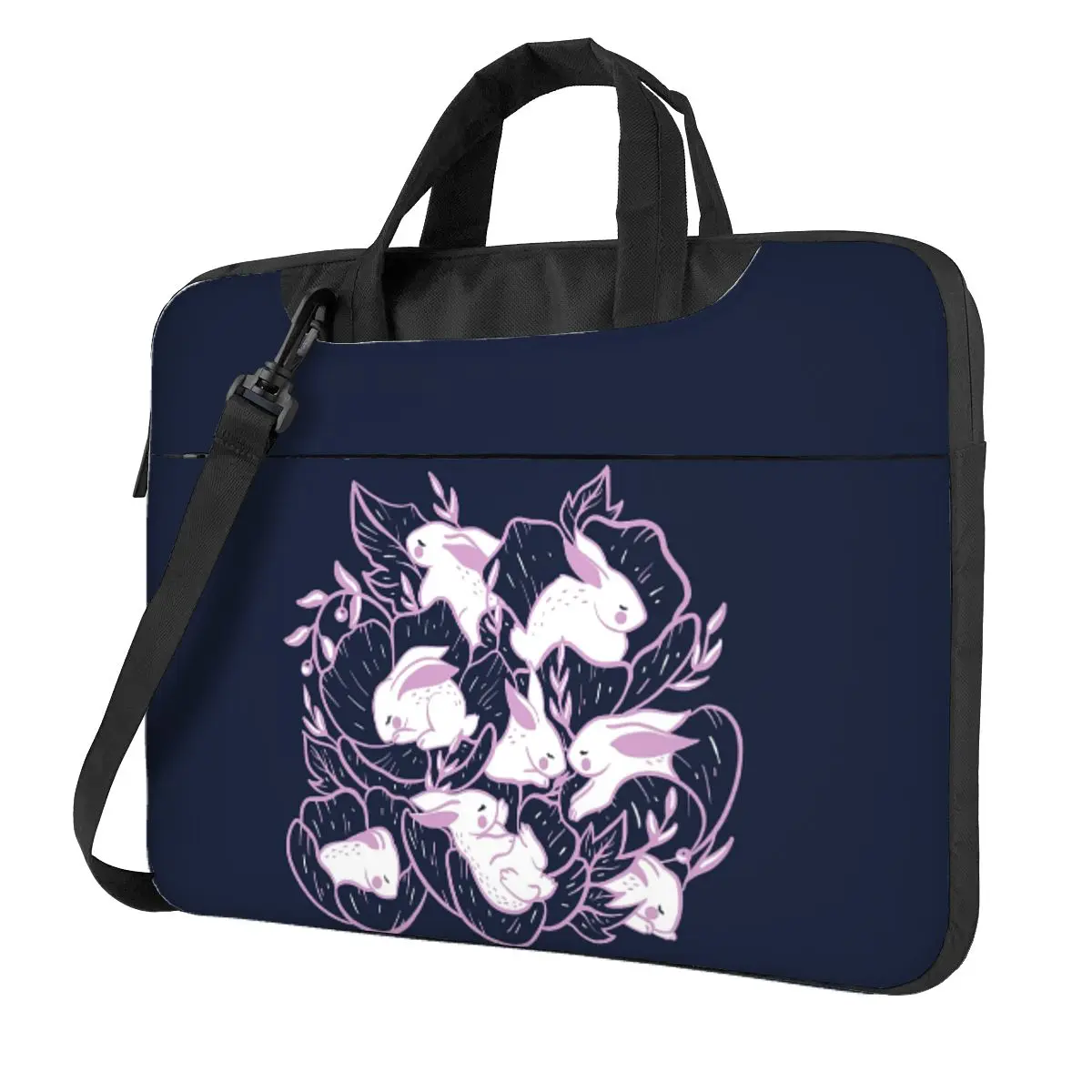 

Where The Bunnies Sleep Crossbody Laptop Bag Case Computer Bag 13 14 15.6 Inch Notebook Pouch for Macbook Pro Lenovo