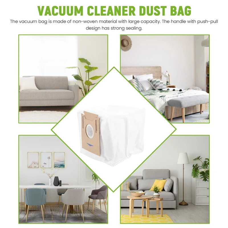 Confezione da 8 sacchetti per aspirapolvere per Ecovacs DEEBOT OZMO N8 920 950/T5 T8 T9 serie DX93 DDX96 sacchetti per aspirapolvere Robot