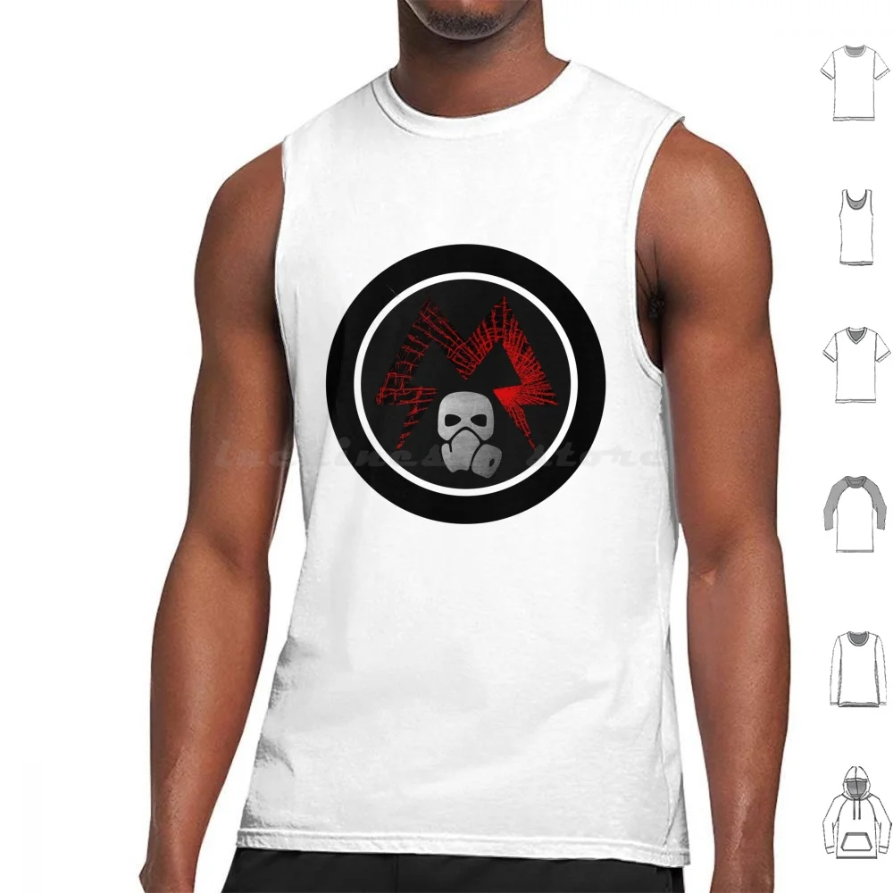 Metro Emblem Tank Tops Print Cotton Metro Emblem Metro Exodus Metro 2033 Metro Last Light Exodus Last Light Circle Red