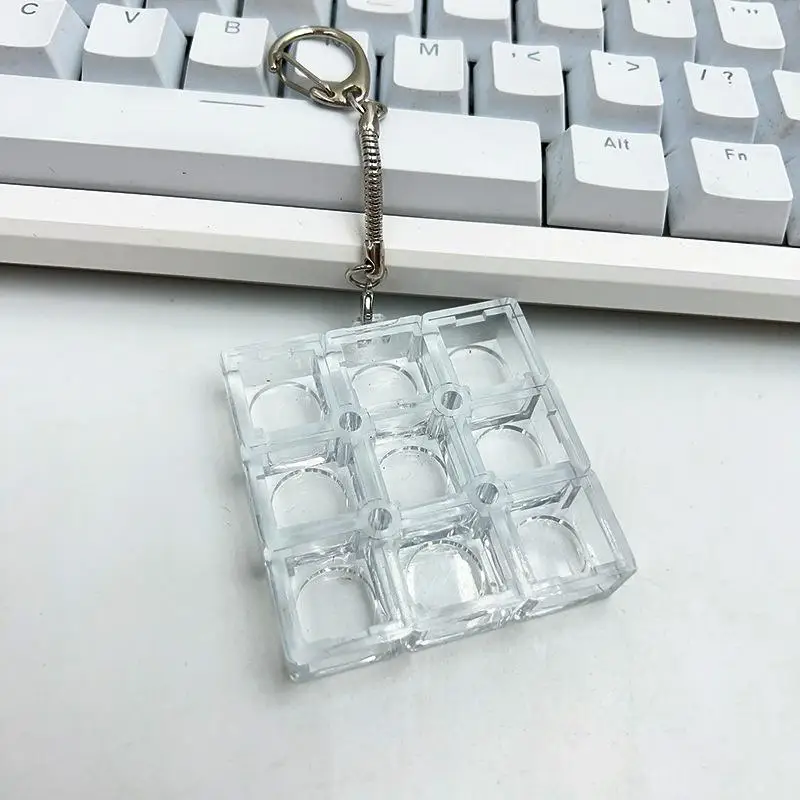 Mechanical Keyboard 6 Key Switch Tester DIY Keychain For Mechanical Switch Sample Collection Typing Test Use