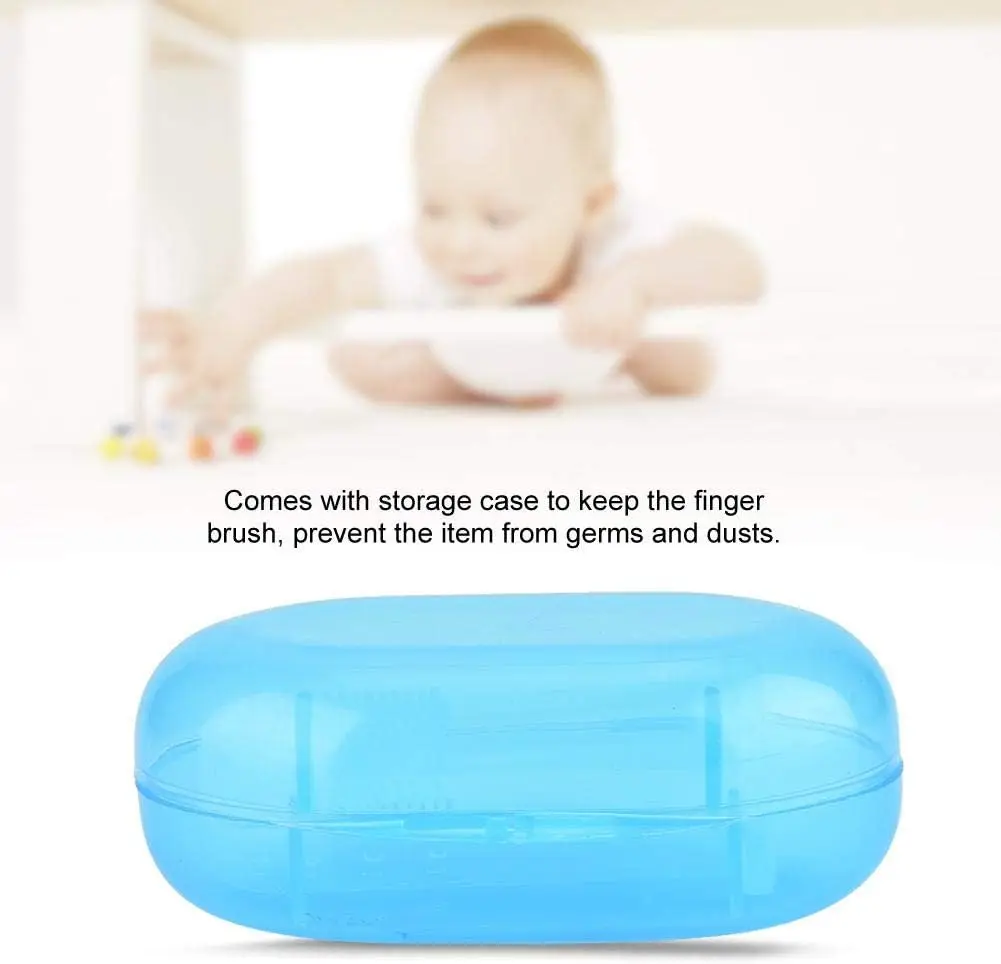 Baby Finger Toothbrush With Box Children Teeth Clear Massage Soft Silicone Infant Newborn Rubber Cleaning Brush Set