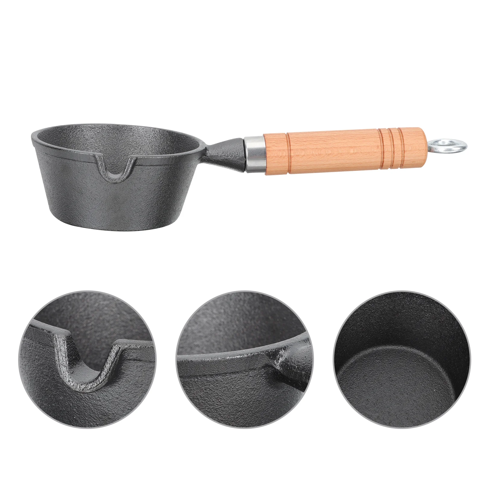 

Frying Pan Small Long Handled Oil Skillet Cast Skillets Heating Cookware Coffee Pans Kitchen Cooking