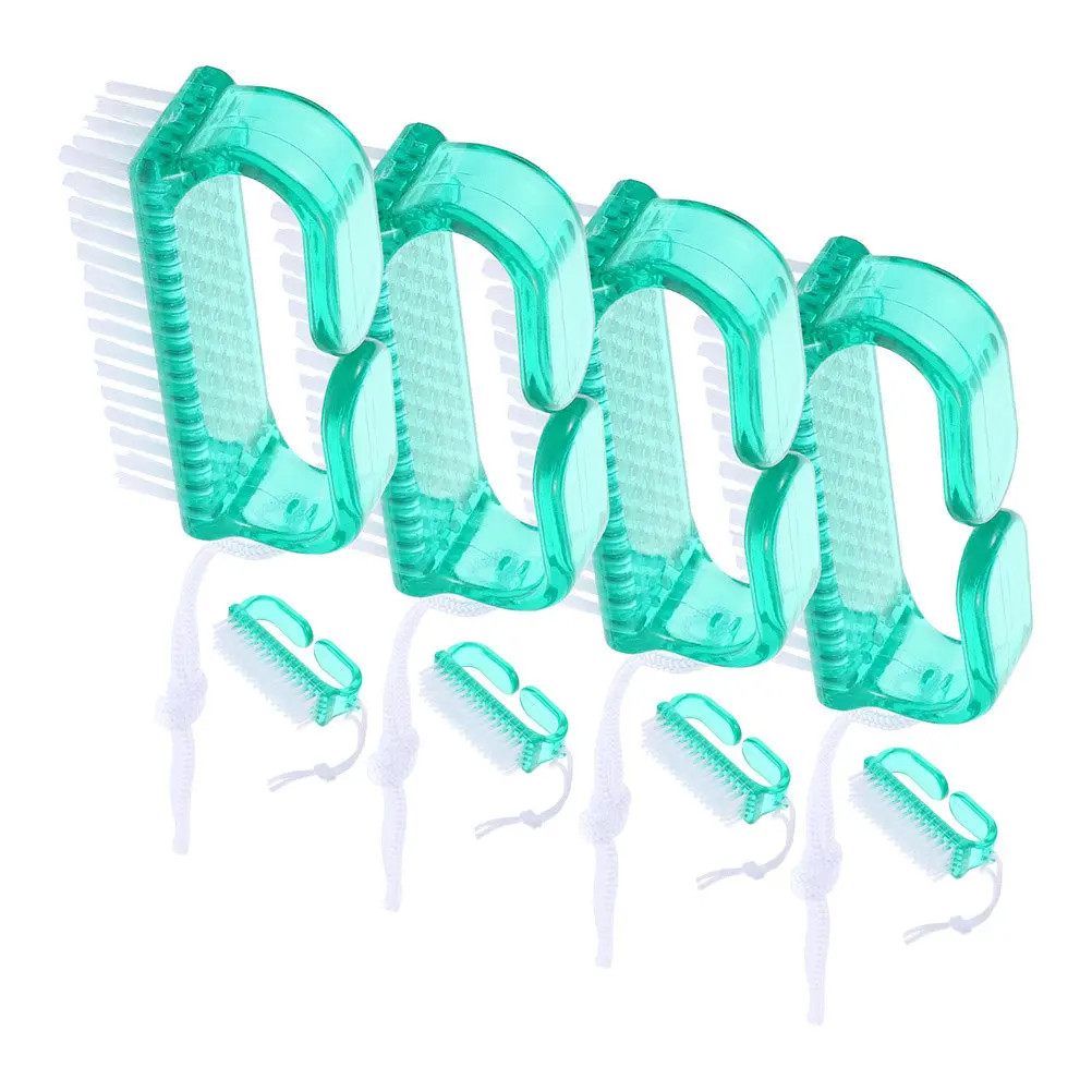 

8Pcs Manicure Nail Cleaning Brush Reusable Small Nail Scrubber for Fingernail Toenail Cleaning Portable Essential Kit