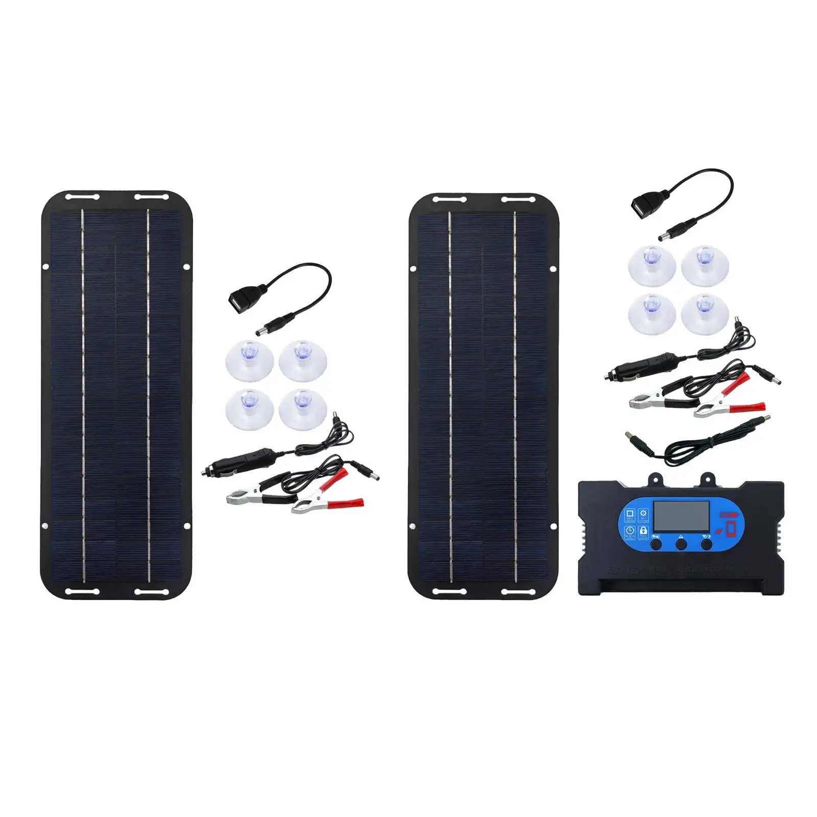 Solarpanel Set Premium Waterproof Accessory Professional with 4 Suction Cups for