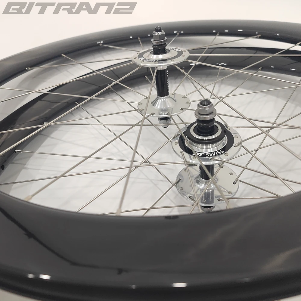 

Track Bike Carbon Wheels 60/55/50/45/40/38/35/30 Clincher Tubeless Road 25mm DT350 Hub 20/24Holes Fixed Gear Bicycle Wheelset UD