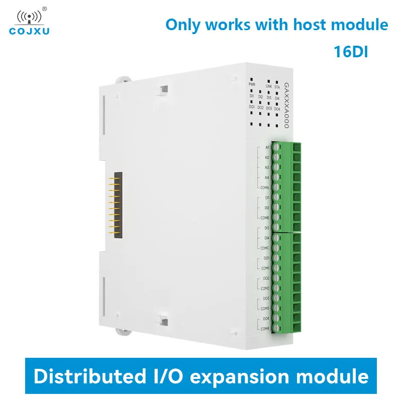 16DI RJ45 RS485 Distributed Remote IO Expansion Module Analog Switch Acquisition COJXU GAXXXA000 Modbus Rapid Debugging