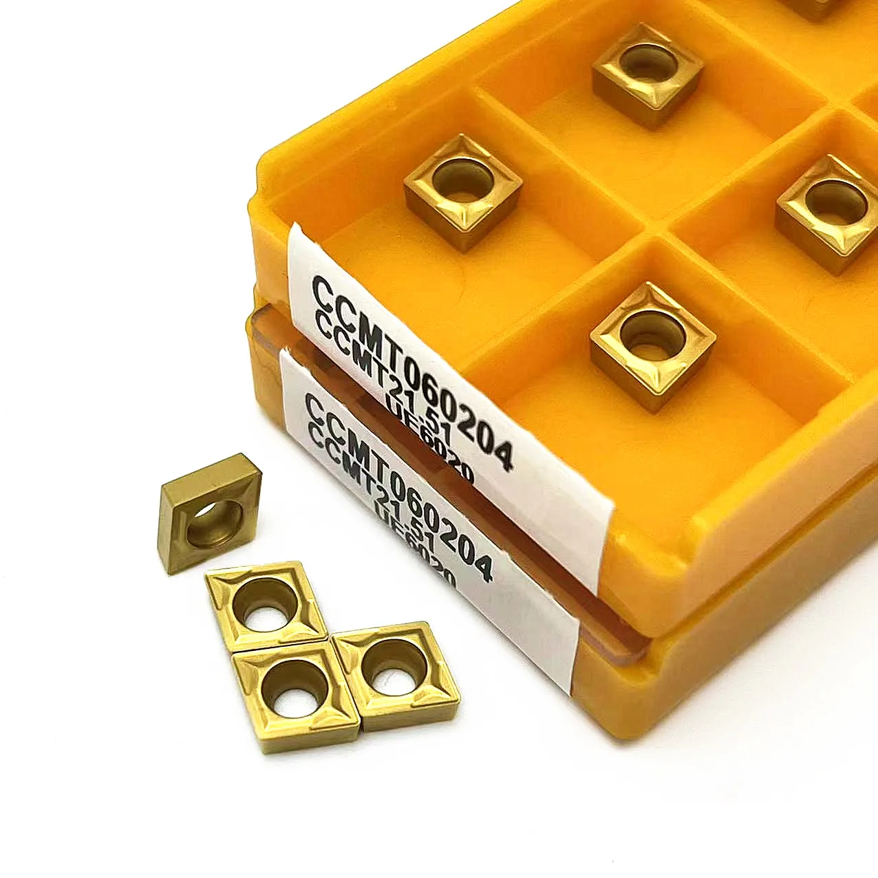 US735 VP15TF CCMT060204คาร์ไบด์แทรก CCMT060204 UE6020เครื่องมือกลึงภายใน mesin bubut CNC ชิ้นส่วนเครื่องมือ tokarnyy ccmt เครื่องมือกลึง